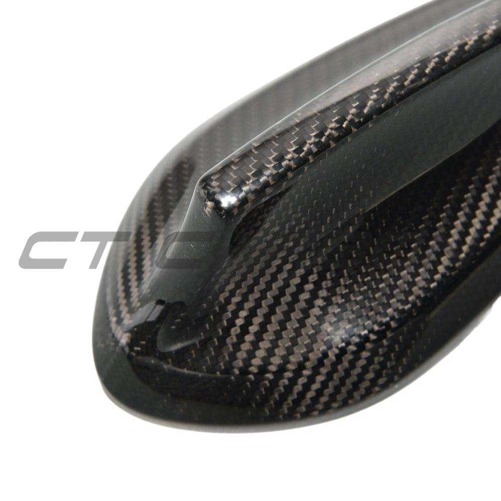 BMW Fxx carbon fiber antenna cover by CT Carbon, showcasing a sleek, lightweight accessory for vehicle antenna enhancement.