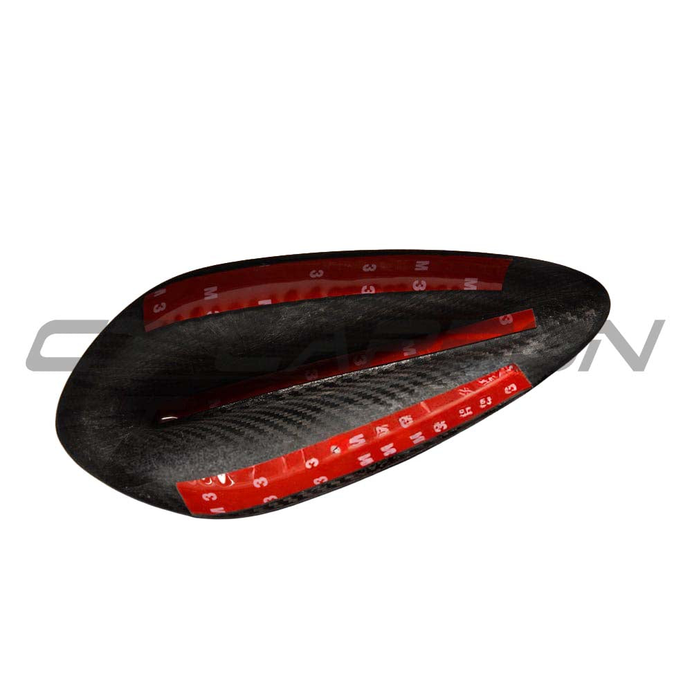 BMW Fxx carbon fibre antenna cover by CT Carbon, sleek accessory with a textured carbon fiber finish for a modern look.