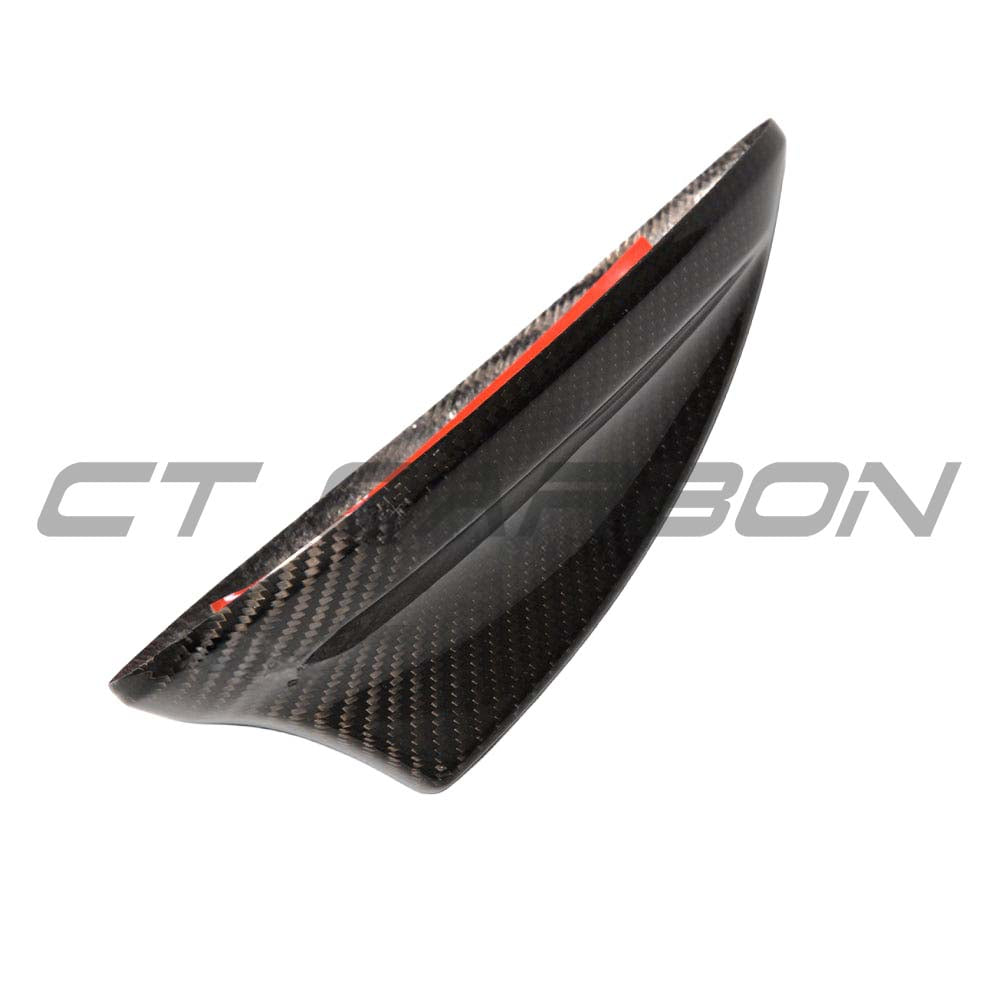 BMW Fxx carbon fiber antenna cover by CT Carbon, showing a sleek, black carbon fiber exterior accessory for vehicle antenna.