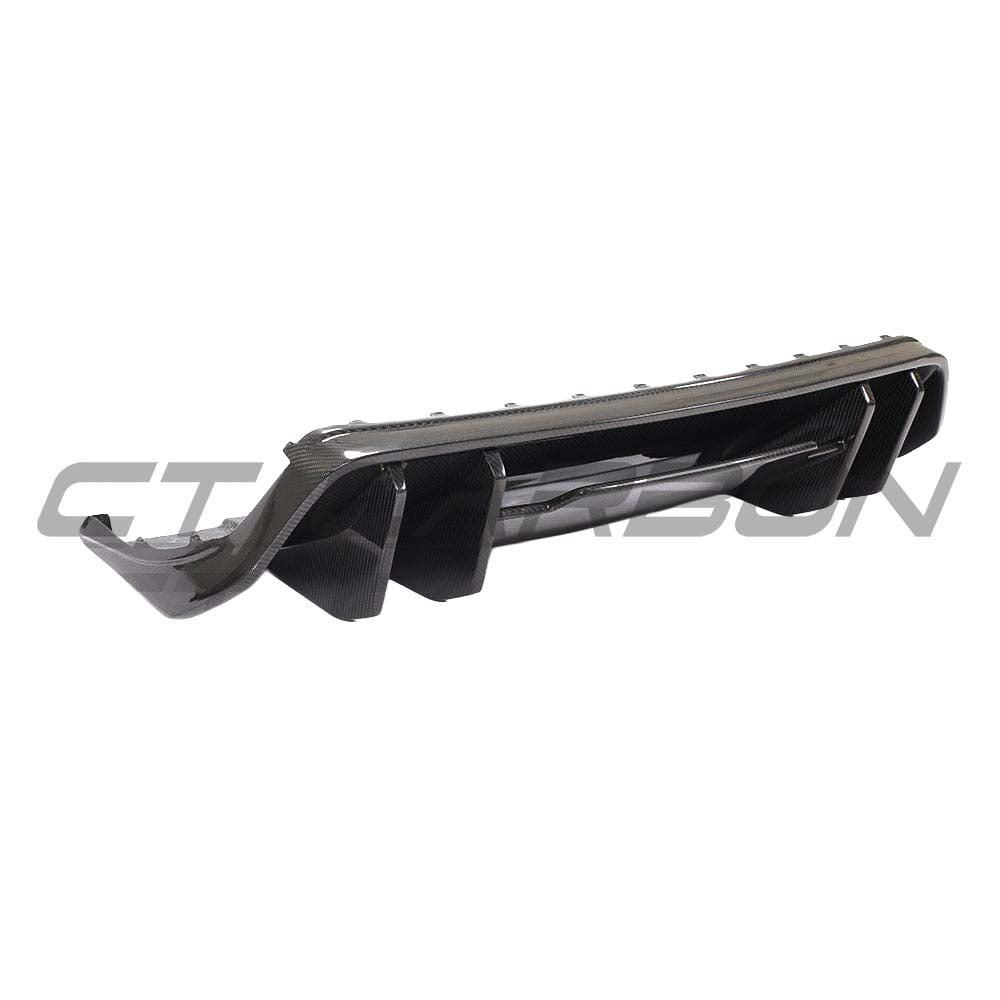 Full car carbon fibre kit for Audi R8 V10 Gen 2 from CT Carbon, featuring V-style aerodynamic enhancements and lightweight carbon parts.