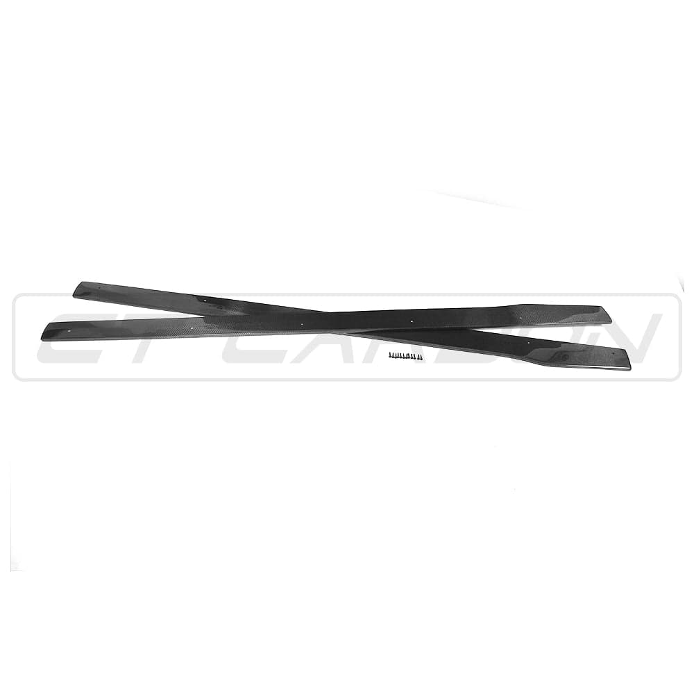 Full Mercedes C-Class C43 W205 coupe carbon fiber kit by CT Carbon, showing detailed carbon fiber panels for the vehicle.