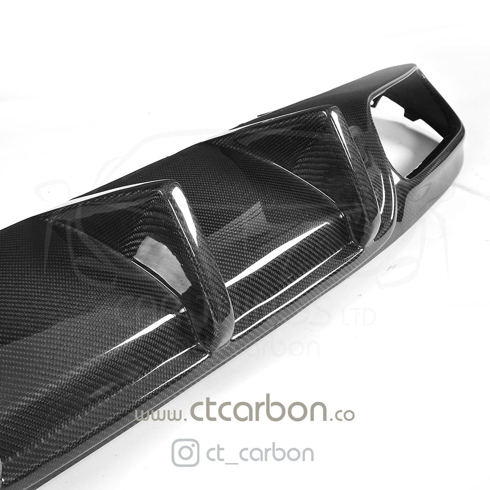 Full Mercedes C63 W205 2015-2018 coupe carbon fibre kit by CT Carbon, featuring B-style panels and sleek carbon fiber finish.