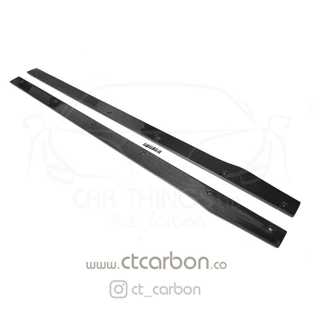 Full view of CT Carbon Mercedes C63 W205 2015-2018 coupe carbon fiber kit, featuring sleek, lightweight carbon fiber panels and accents.