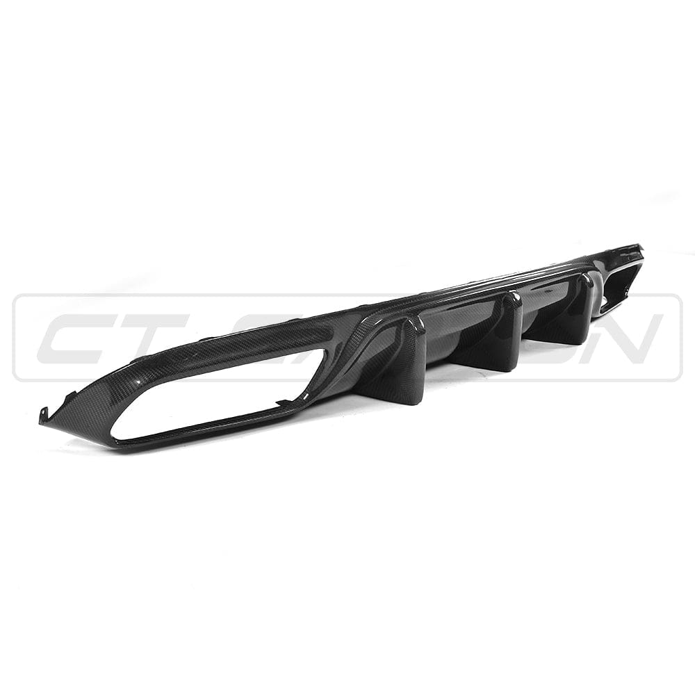 Full Mercedes C63 W205 2015-2018 coupe carbon fibre kit by CT Carbon, showing detailed carbon fibre exterior components.