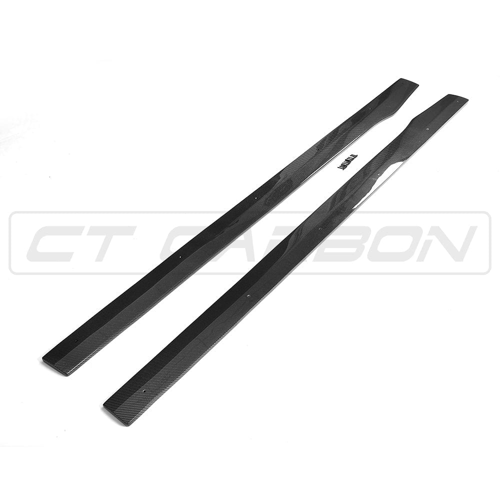Full Mercedes C63 W205 2015-2018 coupe carbon fibre kit by CT Carbon, including front, side, and rear components.