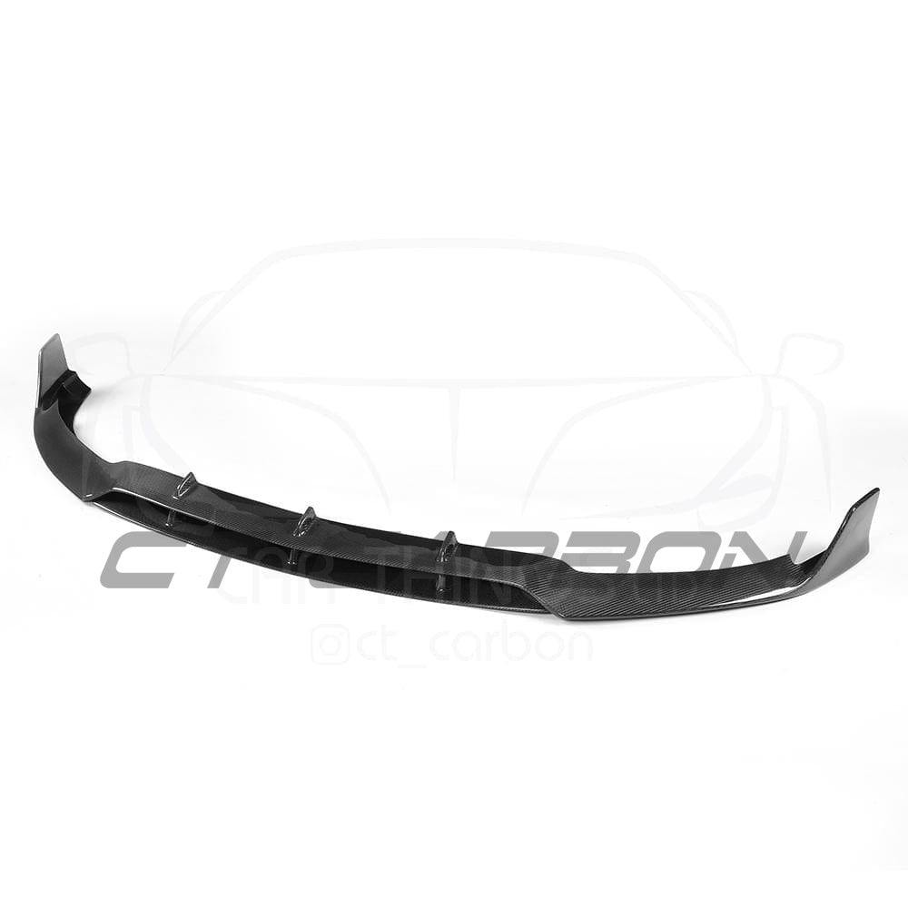 Full carbon fibre kit for Mercedes C63 W205 saloon by CT Carbon, featuring front and rear components in glossy carbon fiber.