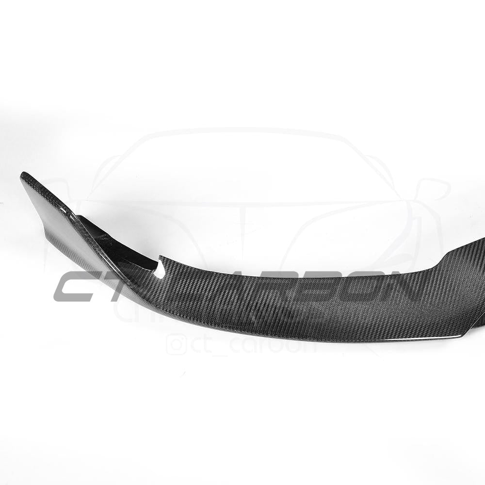 Full carbon fiber kit for Mercedes C63 W205 saloon by CT Carbon, includes various exterior components with a sleek carbon finish.