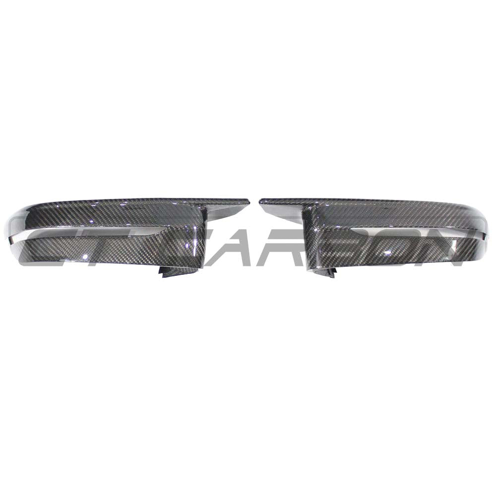 BMW G81 M3 Touring CT Carbon full carbon fibre mirror replacement kit, showcasing sleek, lightweight carbon-fibre mirrors for G80 G81 models
