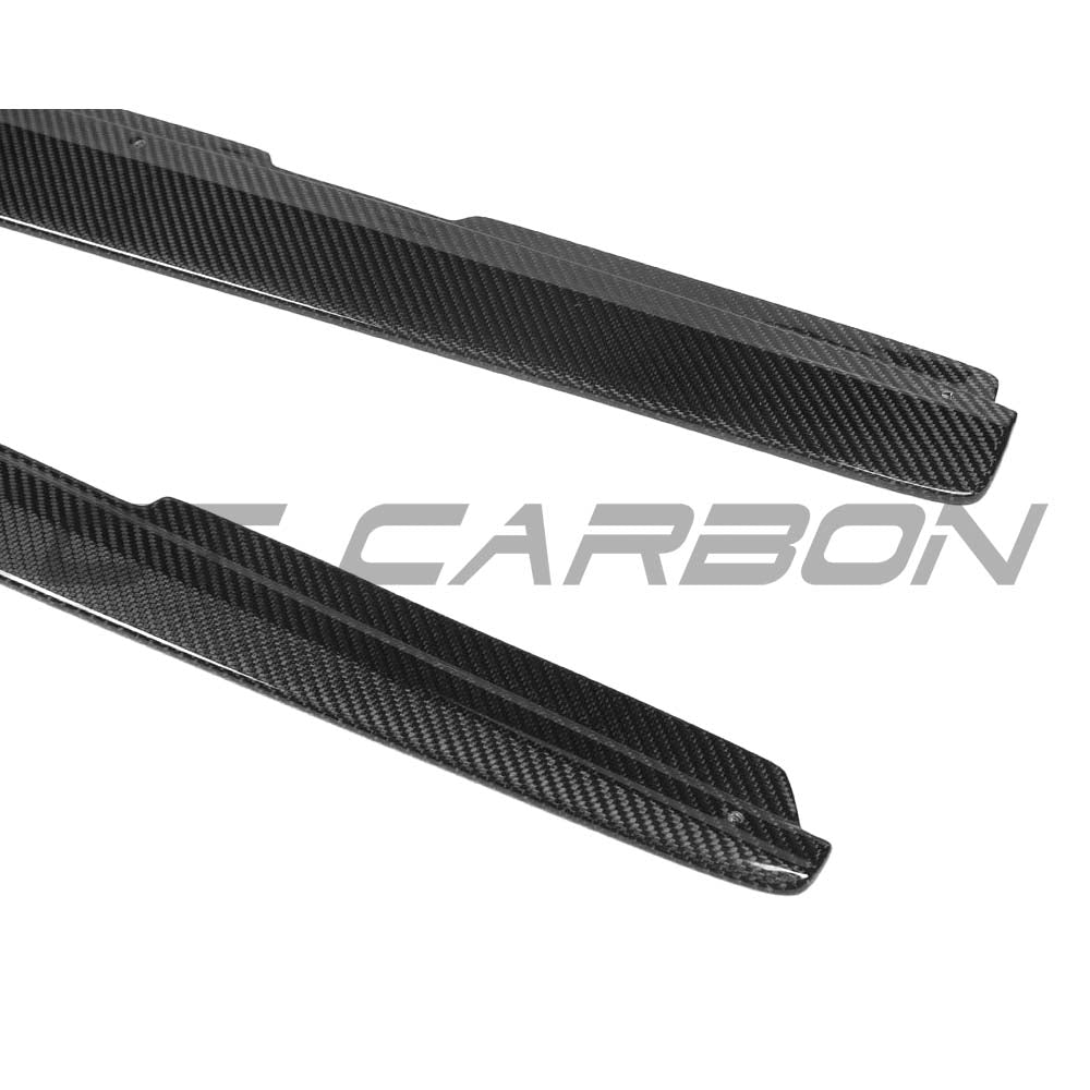 BMW F22 2 Series 2014-2020 CT Carbon full carbon fibre side skirts, MP style, for enhanced sporty look.