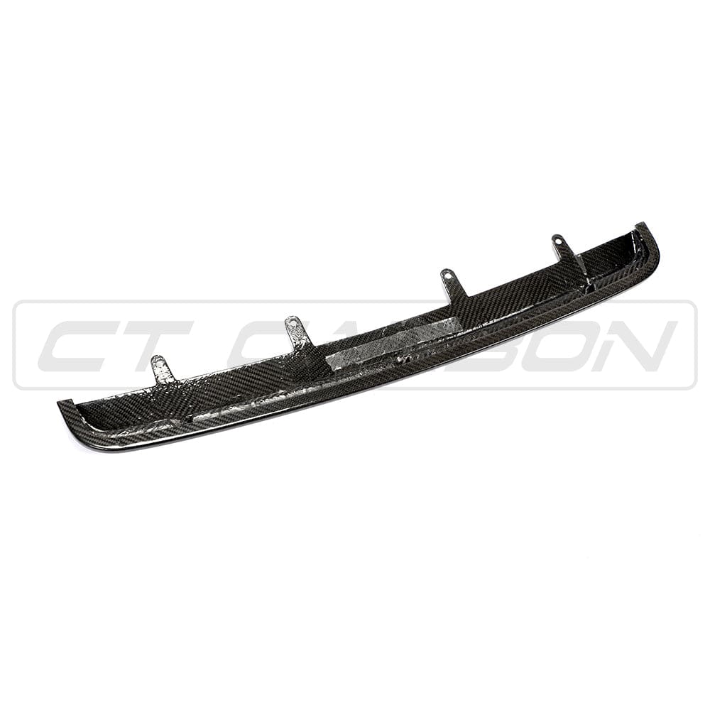 BMW F90 M5 2017+ CT Carbon middle splitter in carbon fiber, designed for sporty aerodynamic enhancement.