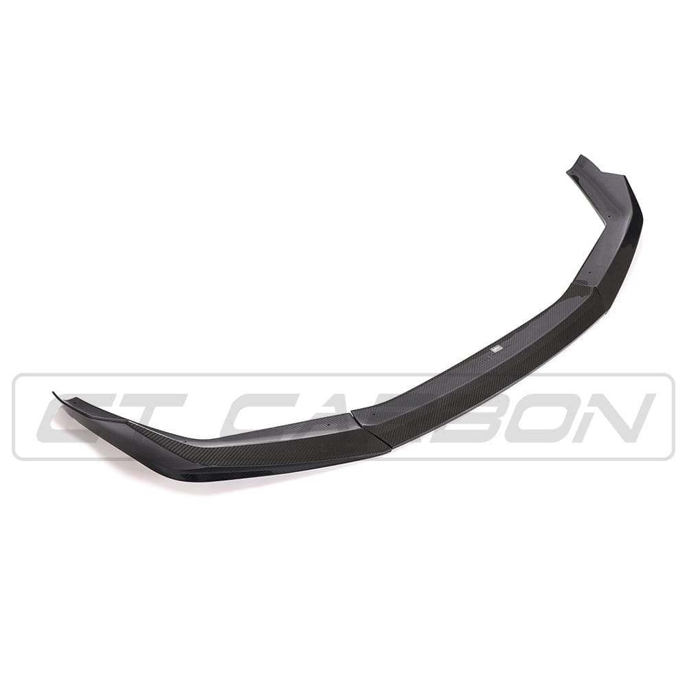 BMW F90 M5 & M5C 2020-2025 LCI CT Carbon fibre splitter, V1, designed for sporty aerodynamic enhancement.