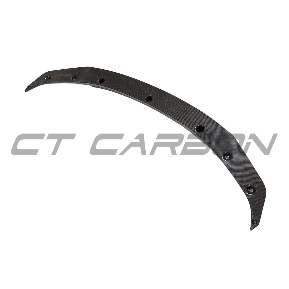 BMW M2C F87 2018-2021 CT Carbon fiber GTS-style splitter for improved aerodynamics and aggressive stance.