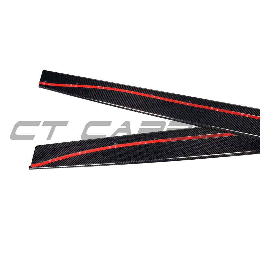 BMW M3 F80 full carbon fibre kit by CT Carbon, featuring splitters and exterior components on a saloon model.