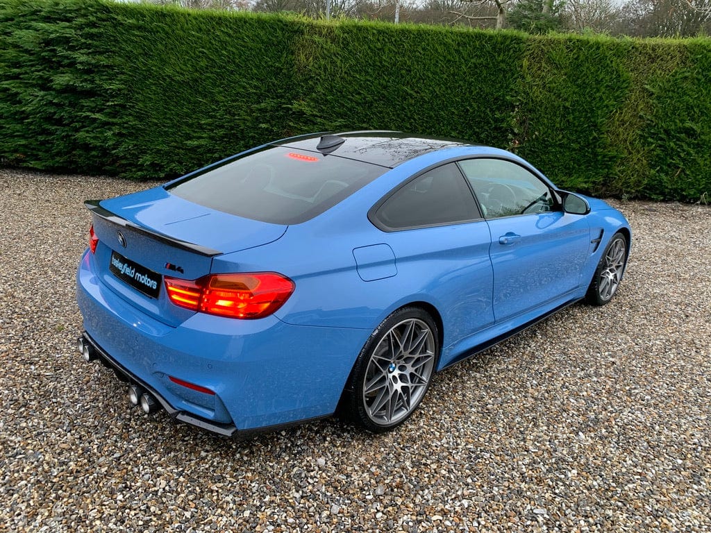 BMW F82 M4 Coupe full carbon fibre kit by CT Carbon, including front splitter and aerodynamic components, for 2014-2020 models.