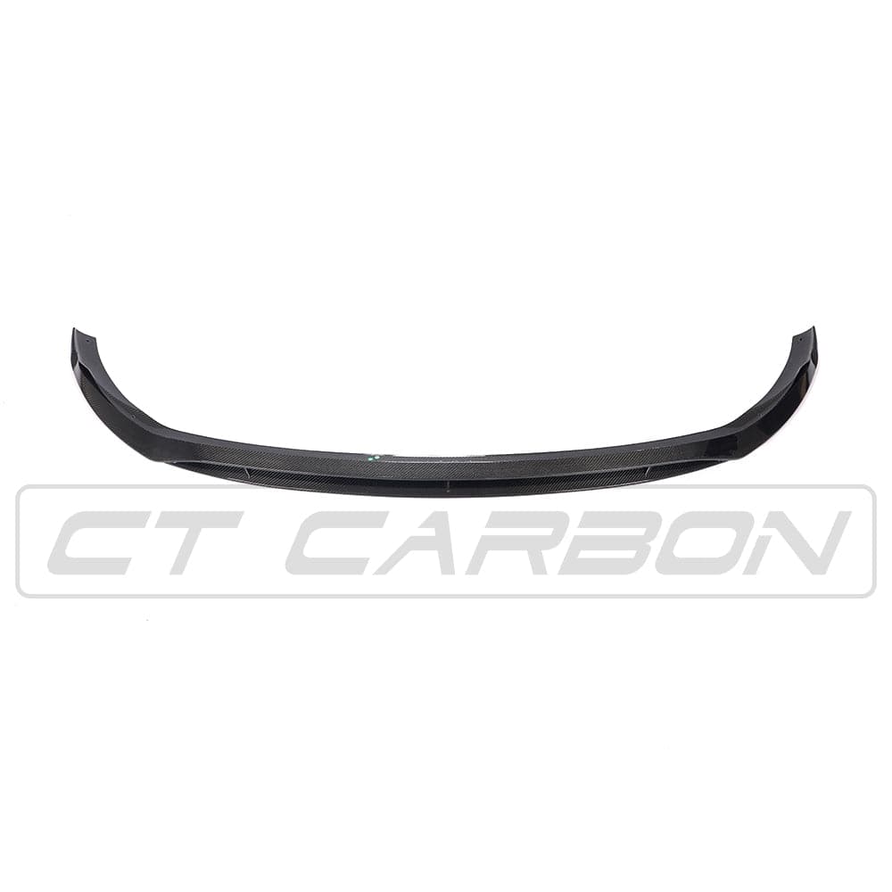 Carbon fiber splitter for Mercedes C43 and C-Class W205 facelift, stylish CT Carbon V1 front splitter.