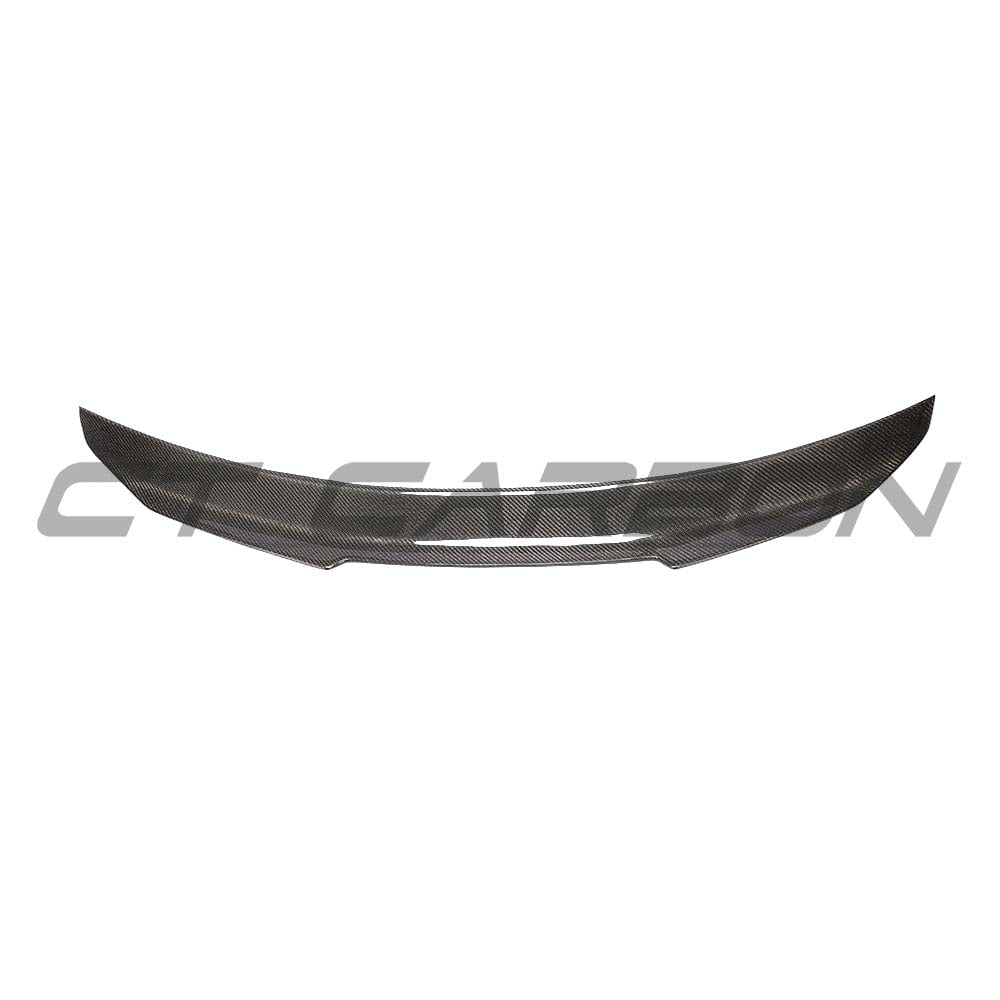 Carbon fibre spoiler for Audi A5/S5 B9 Coupe, 2017-2021, by CT Carbon, showing sleek aerodynamic design and textured finish.