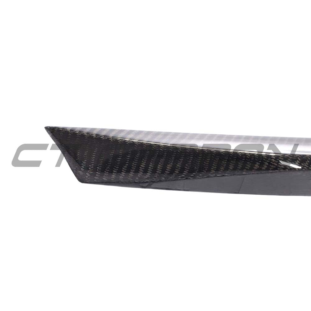 CT Carbon spoiler for Mercedes C63, C63S, and C-Class W205 coupe, lightweight carbon fiber design with aerodynamic styling.