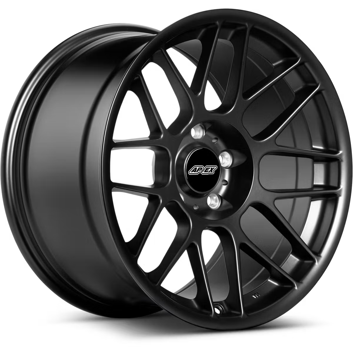 Apex ARC-8 Flow Formed Alloy Wheels with a sleek, modern design, shown in a close-up view highlighting the wheel's detail and finish.