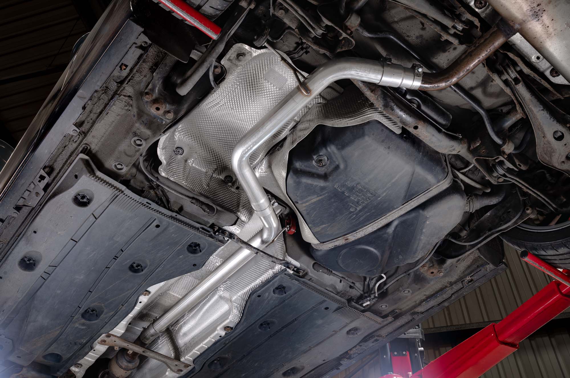 Scorpion Volkswagen Golf Mk7.5, 1.5 TSI Centre Silencer Delete Pipe - rear detail view