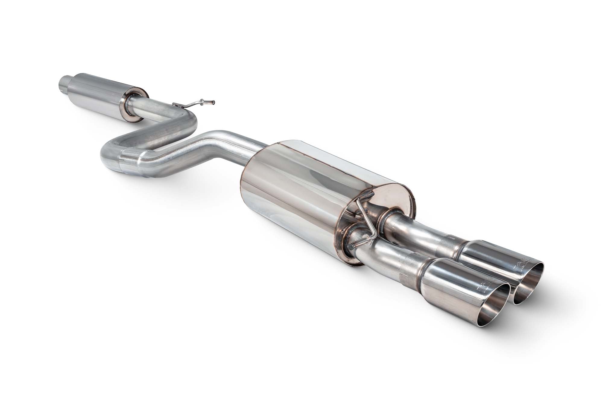 Scorpion Volkswagen Polo GTI AW (Facelift) GPF Model Resonated GPF-Back Exhaust - product view - Polished Daytona 90mm