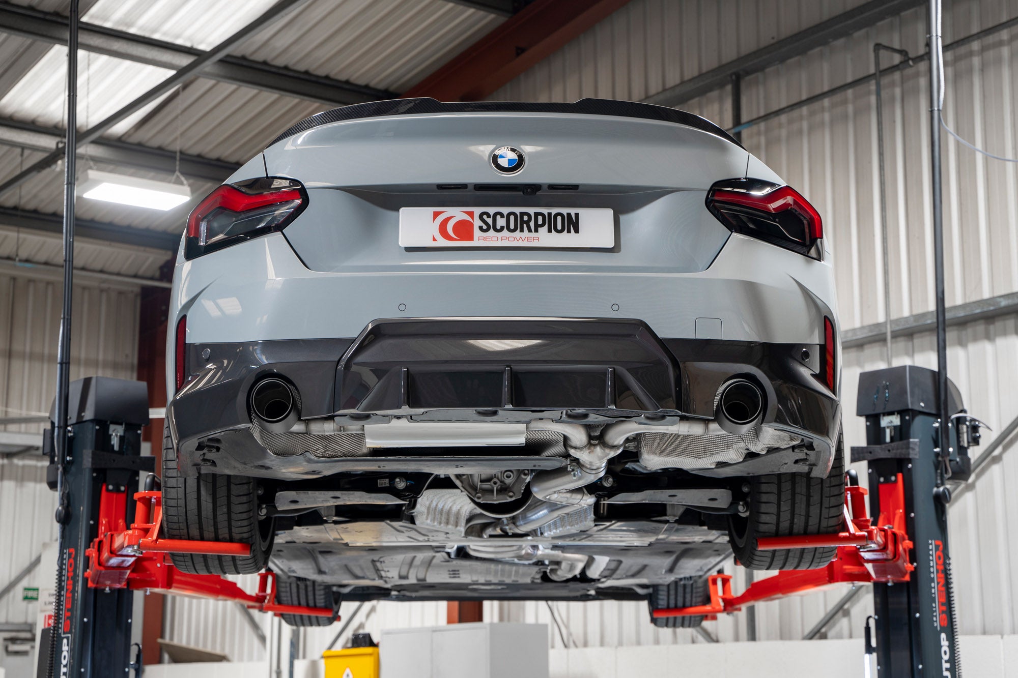 Scorpion BMW 220I G42, GPF Models only GPF-Back Exhaust - rear detail view