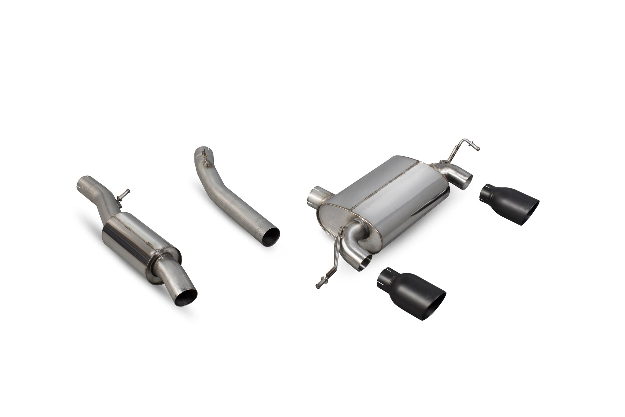 Scorpion Audi TT Mk1 quattro Sport Resonated Cat-Back Exhaust - rear detail view