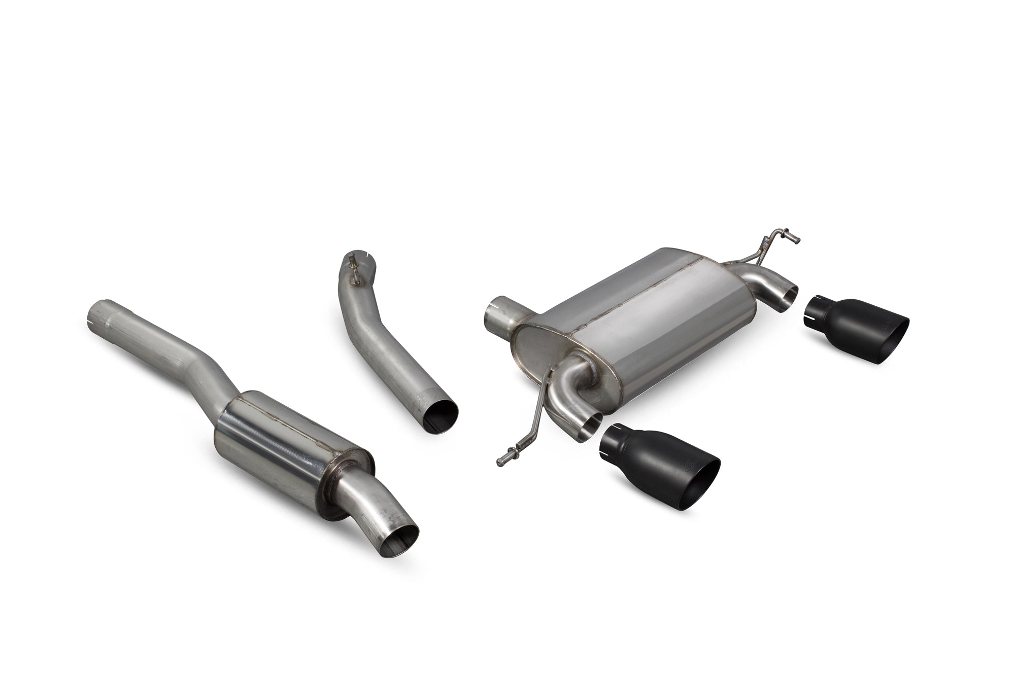 Scorpion Audi TT Mk1 quattro 180 & 225 Bhp Resonated Cat-Back Exhaust - kit view