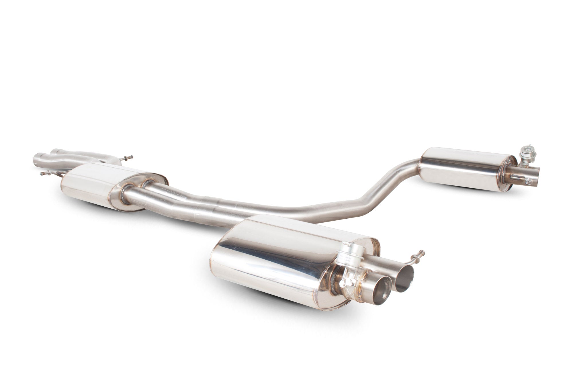 Scorpion Audi RS4 B8 4.2 FSI quattro Avant/RS5 4.2 V8 coupe resonated half exhaust system with active exhaust valve.