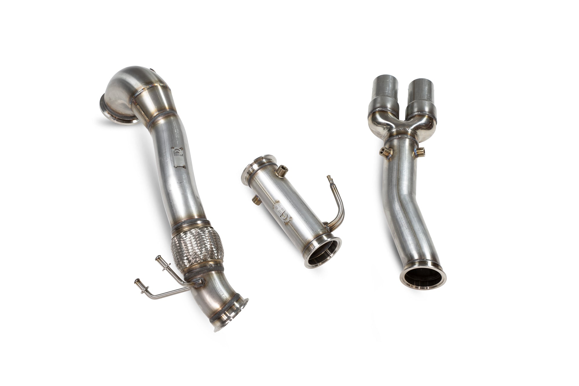 Scorpion Audi RS3 8V MK3 8Y De-Cat Downpipe - kit view