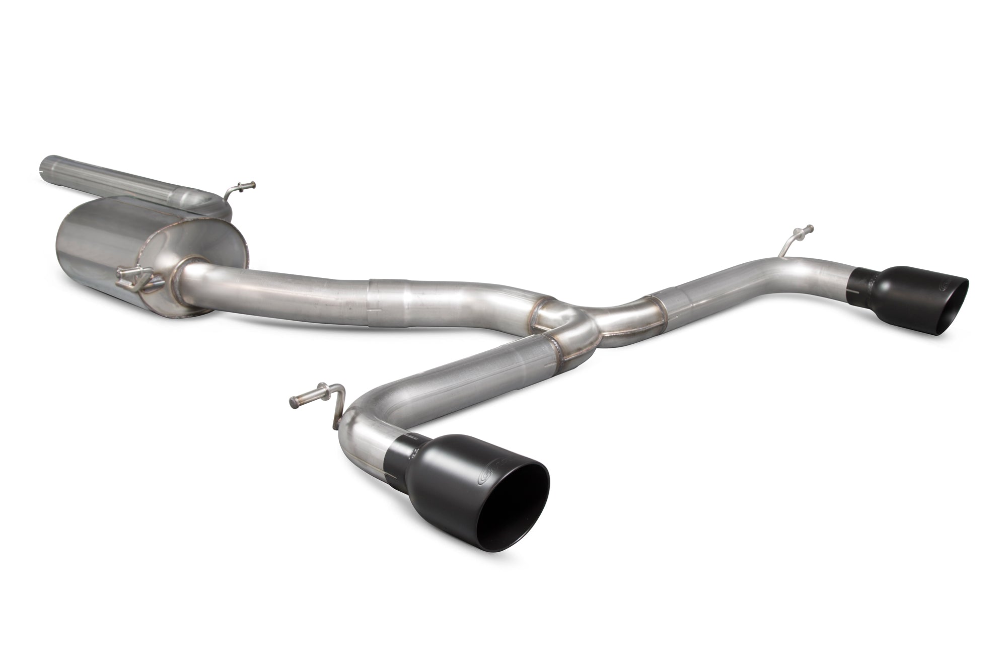 Scorpion Volkswagen Golf MK7.5 GTI Non GPF Model Only Non-Res Cat-Back Exhaust - rear detail view