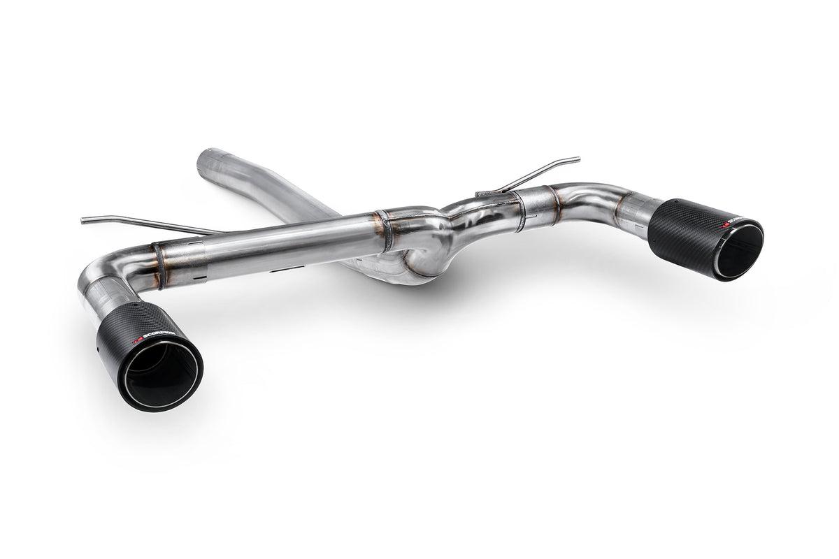 Scorpion BMW 330D/335D F30/F31, F32 430D/435D non-resonated half exhaust system with dual chrome tips and stainless steel construction.