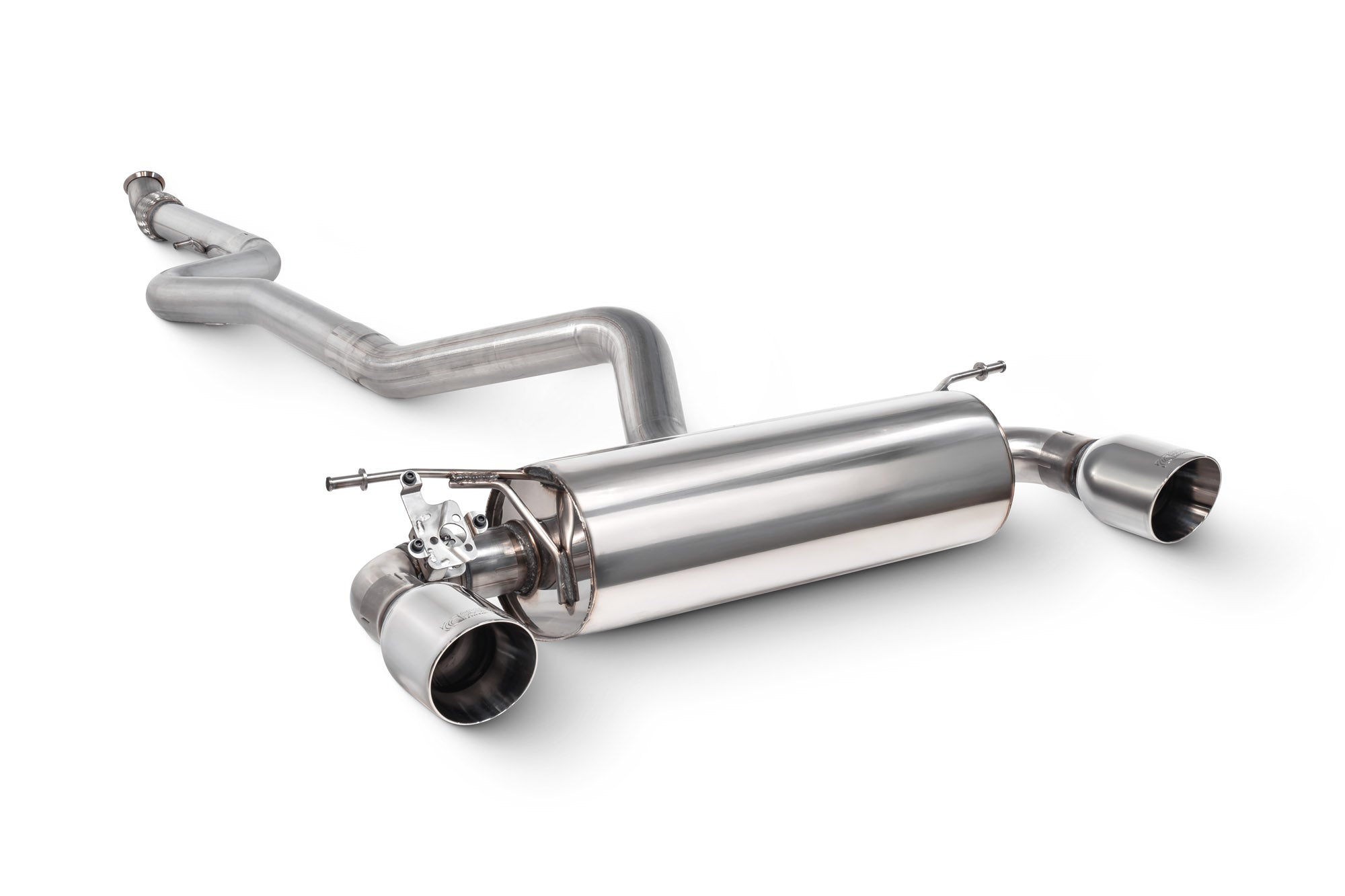 Scorpion BMW M235i F22 Non-Res Cat-Back Exhaust - product view - Polished Daytona 100mm