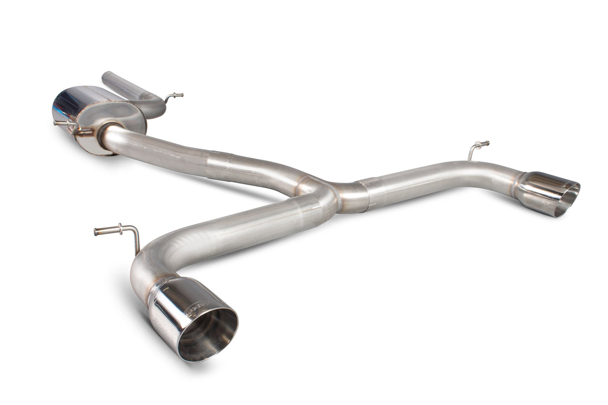 Scorpion Volkswagen Golf MK7 Gti Non-Res Cat-Back Exhaust - product view - Polished Daytona 100mm