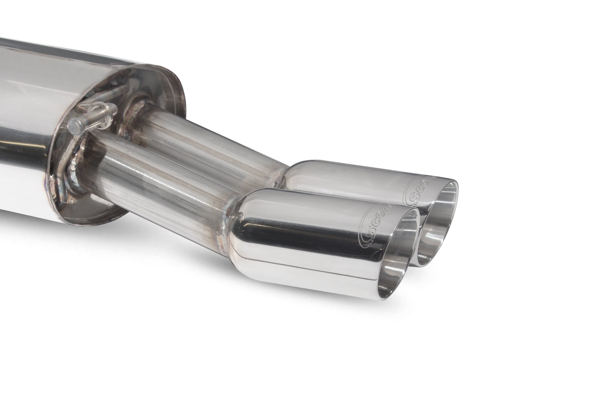 Scorpion Seat 1.2 TSI 6J 6P Non-Res Cat-Back Exhaust - rear detail view