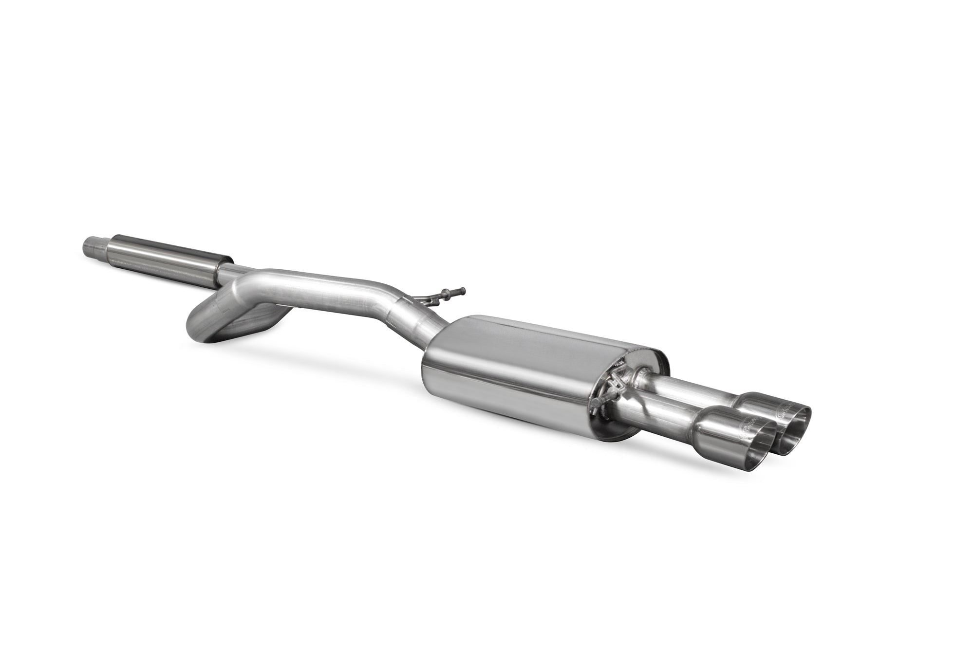 Scorpion Volkswagen Polo Gti 1.8T 9n3 Resonated Cat-Back Exhaust - product view - Polished Daytona 76mm