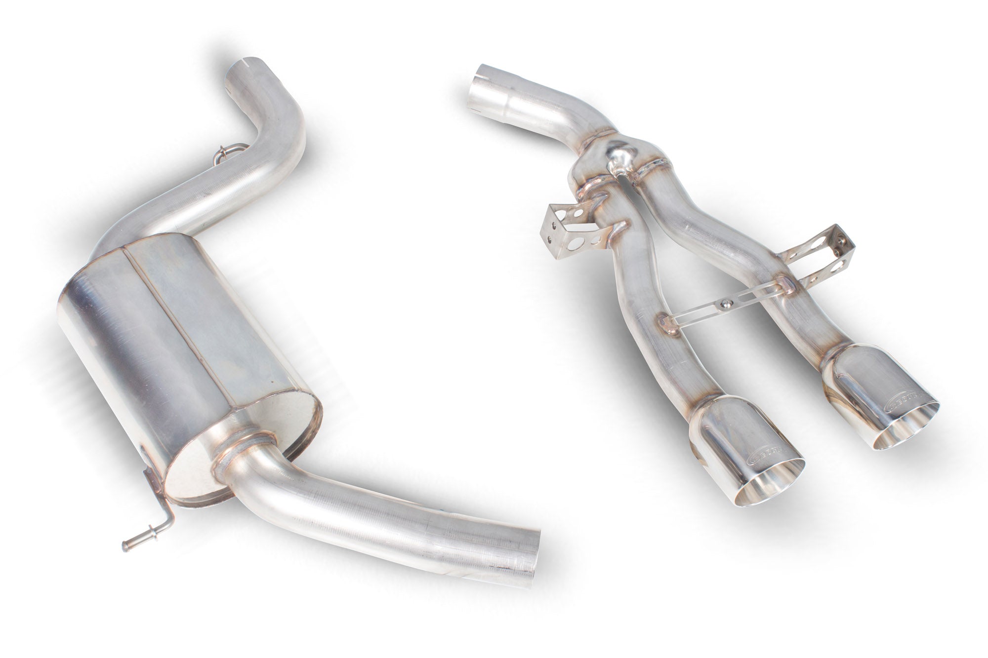 Scorpion Seat Leon Cupra R 2.0 Tsi 265 PS Non-Res Cat-Back Exhaust - rear detail view