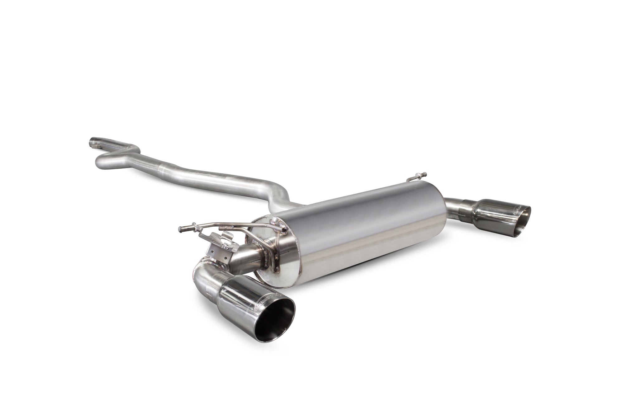 Scorpion BMW 1 Series F20 F21 Non-Res Cat-Back Exhaust - product view - Polished Daytona 100mm