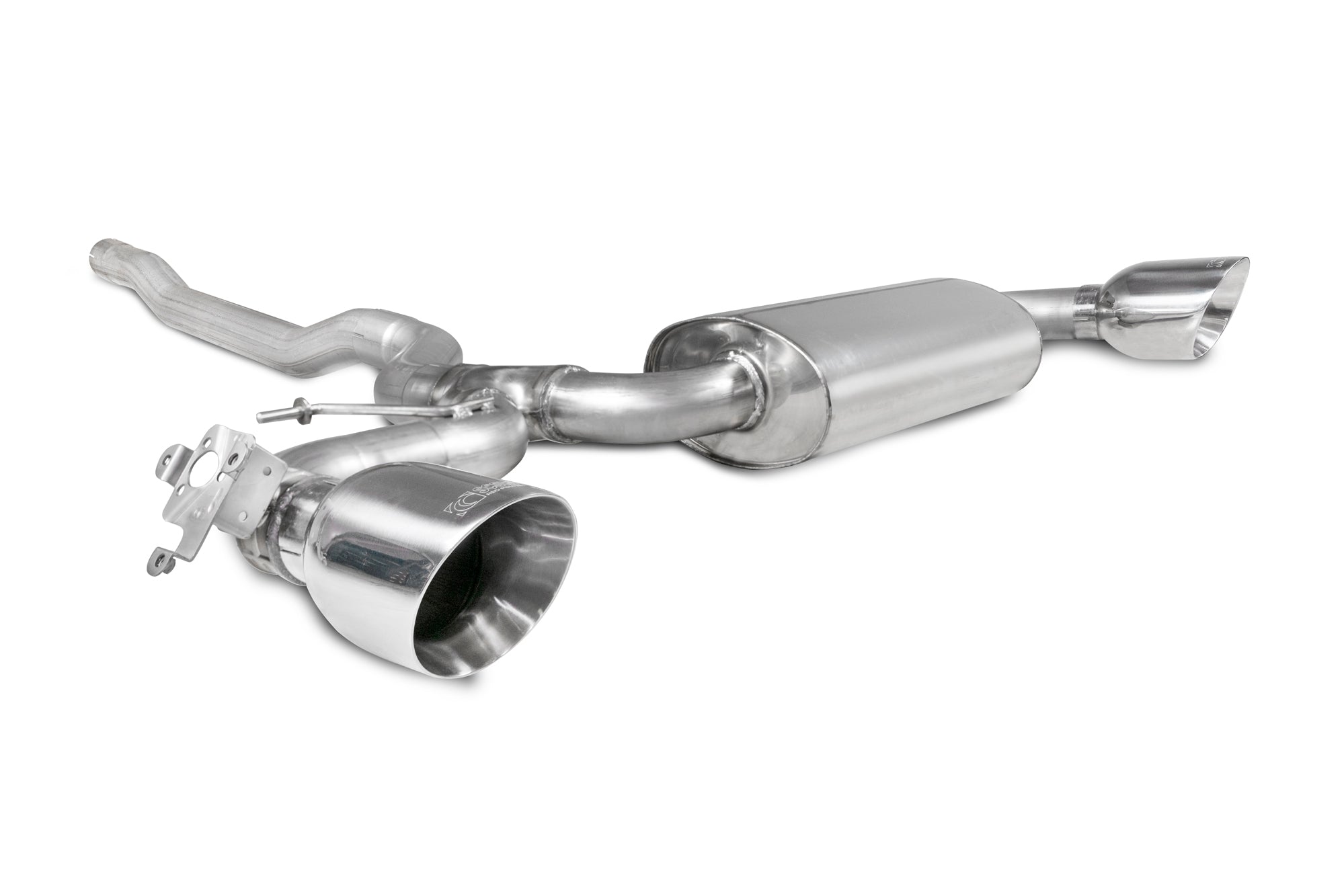 Scorpion BMW 128ti F40 GPF-Back Exhaust - product view - Polished Daytona 114mm
