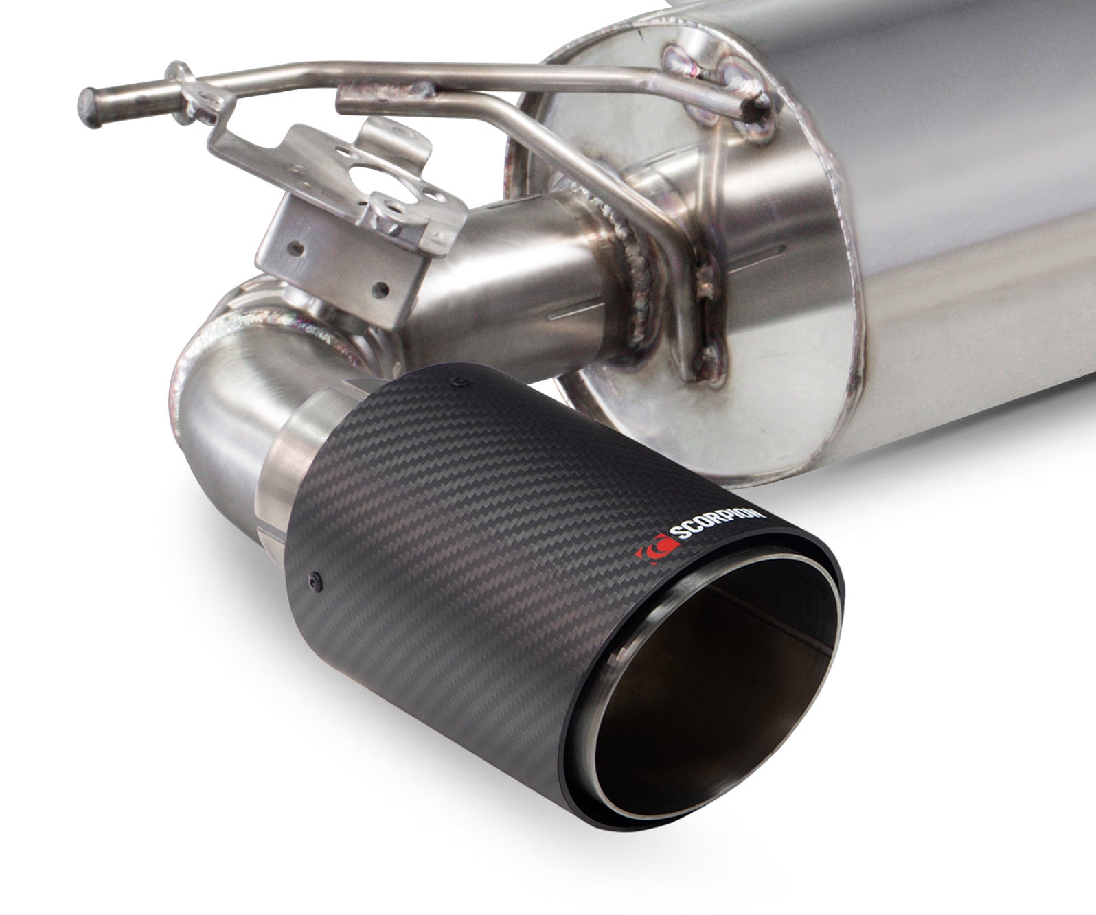 Scorpion BMW 2 Series F22 F23 Non-Res Cat-Back Exhaust - rear detail view
