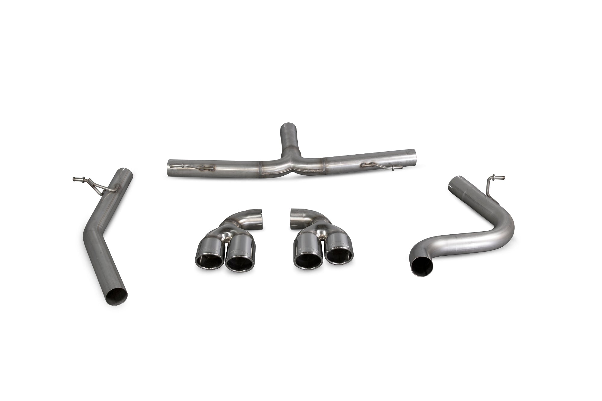 Scorpion Audi TT Mk2 MK2 2.0 Cat-Back Exhaust - rear detail view