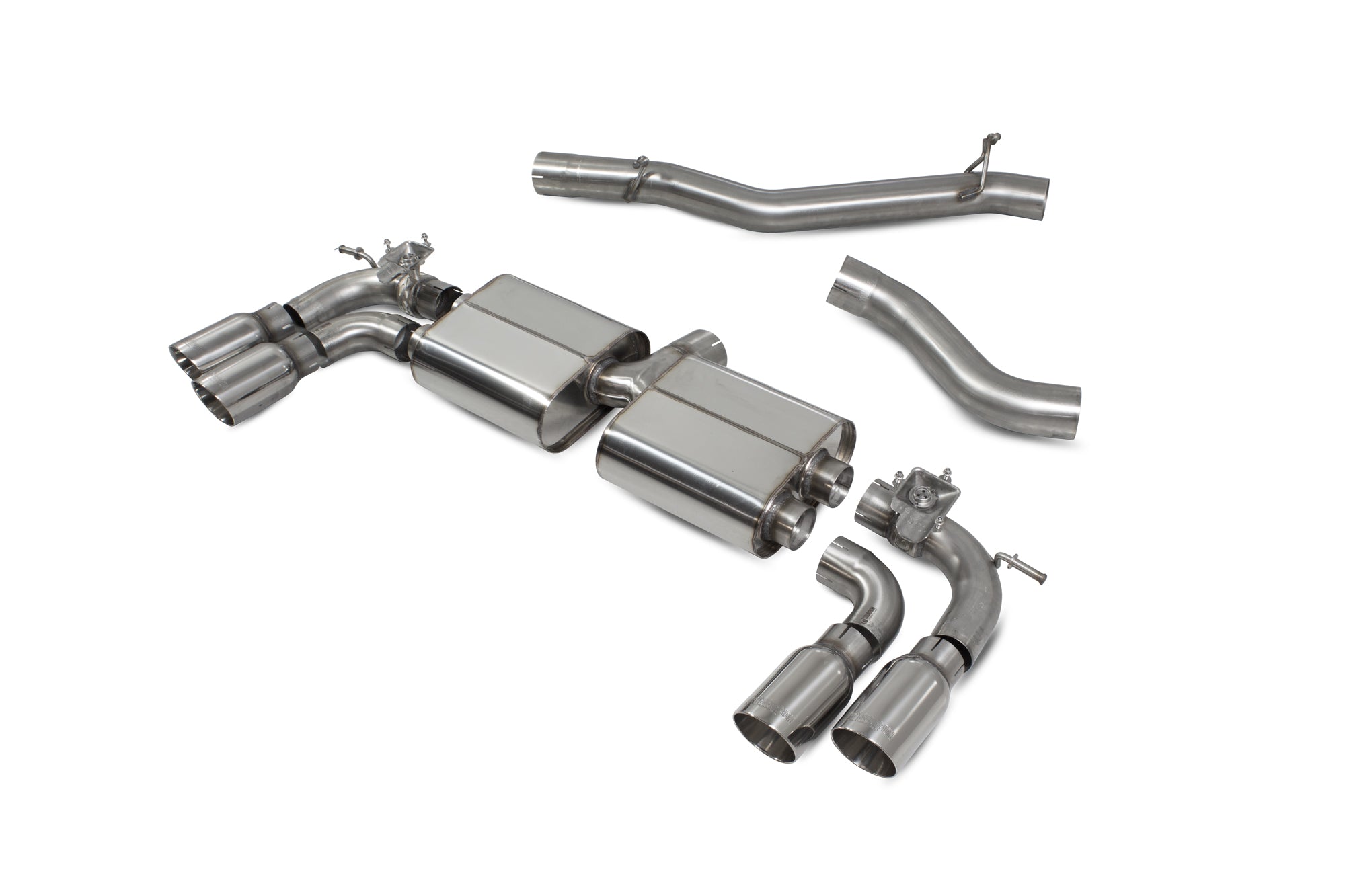 Scorpion Audi SQ2 Non-Res GPF-Back Exhaust - kit view
