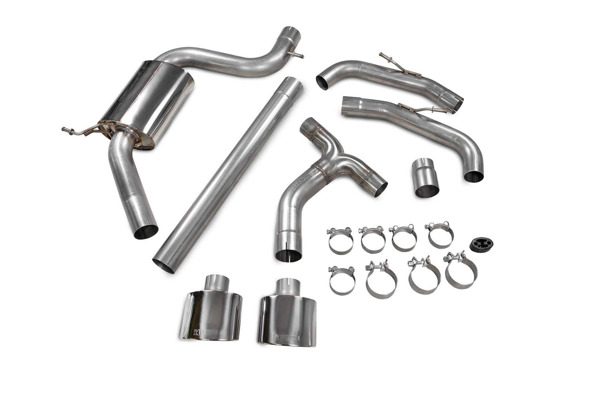 Scorpion Volkswagen Golf MK8 MK 8.5 GTI Clubsport Non-Res GPF-Back Exhaust - kit view