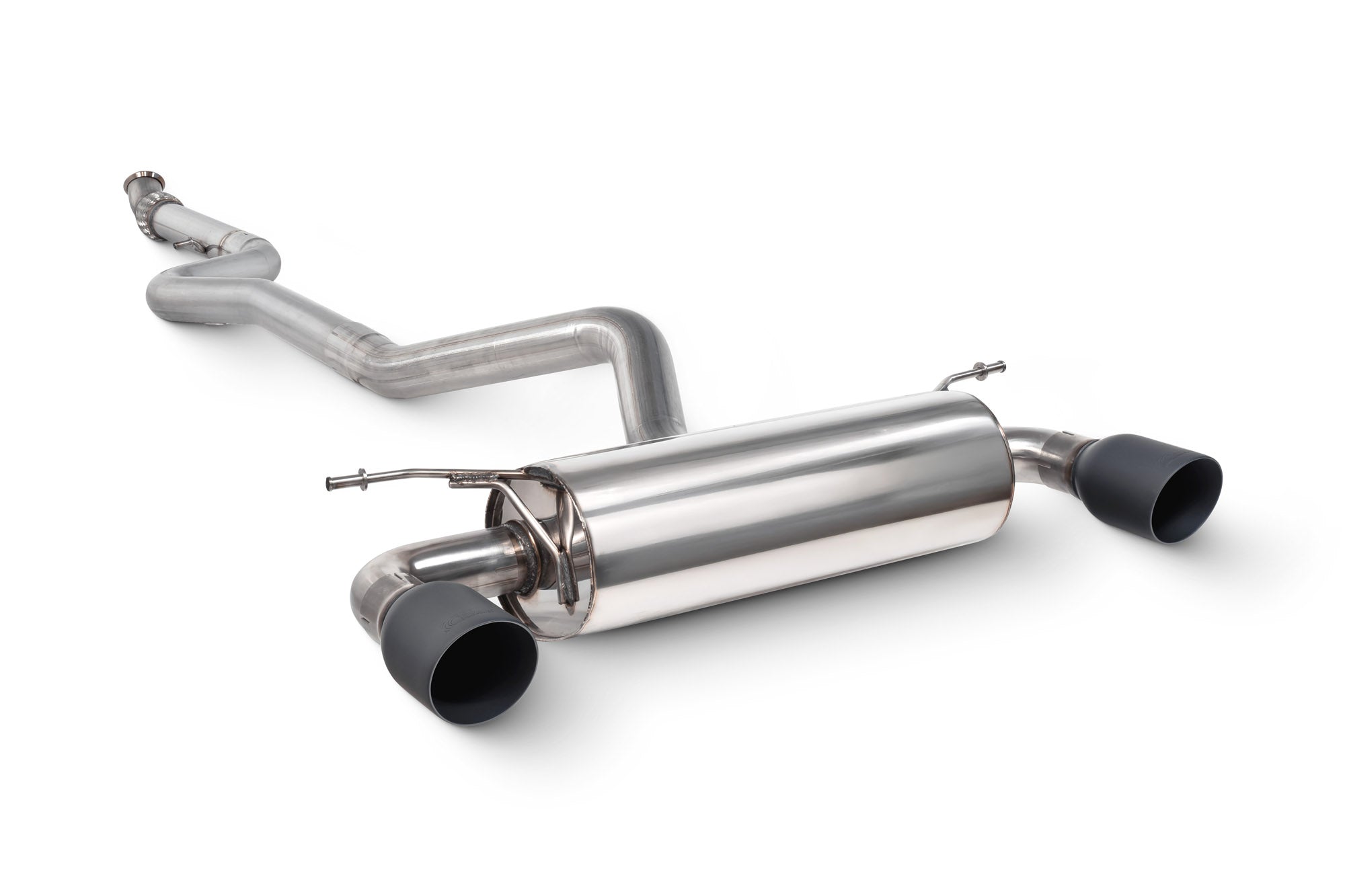 Scorpion BMW M235i F22 Non-Res Cat-Back Exhaust - rear detail view
