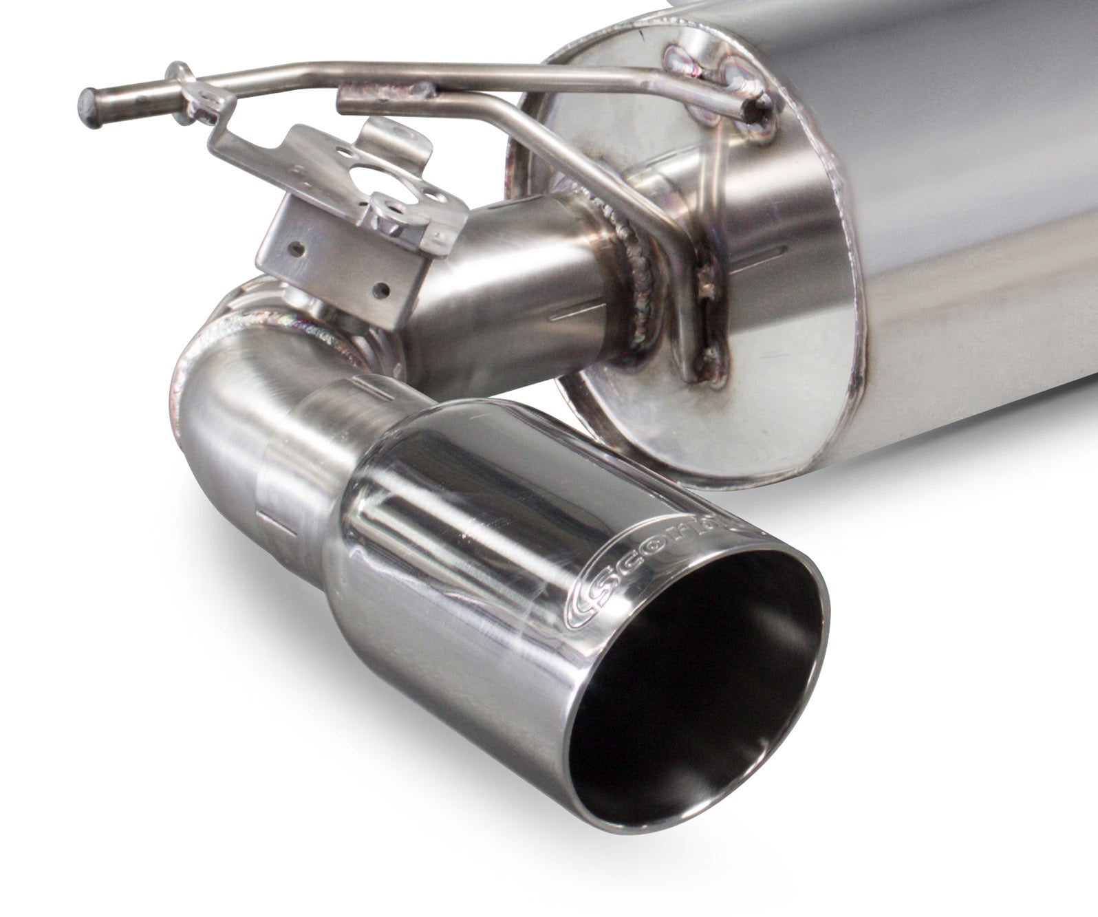 Scorpion BMW 1 Series F20 F21 Non-Res Cat-Back Exhaust - rear detail view