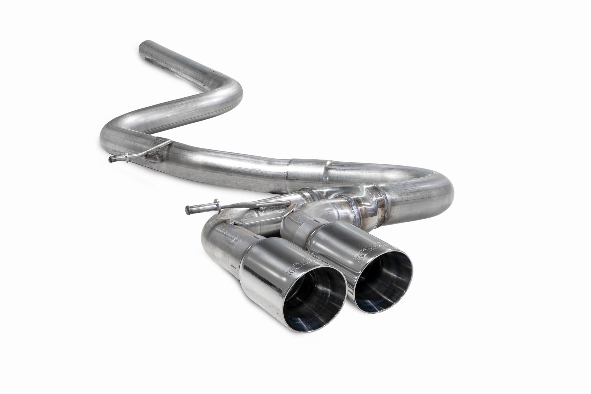 Scorpion Volkswagen Golf MK7 GTD 185PS Cat-Back Exhaust - product view - Polished Daytona 90mm