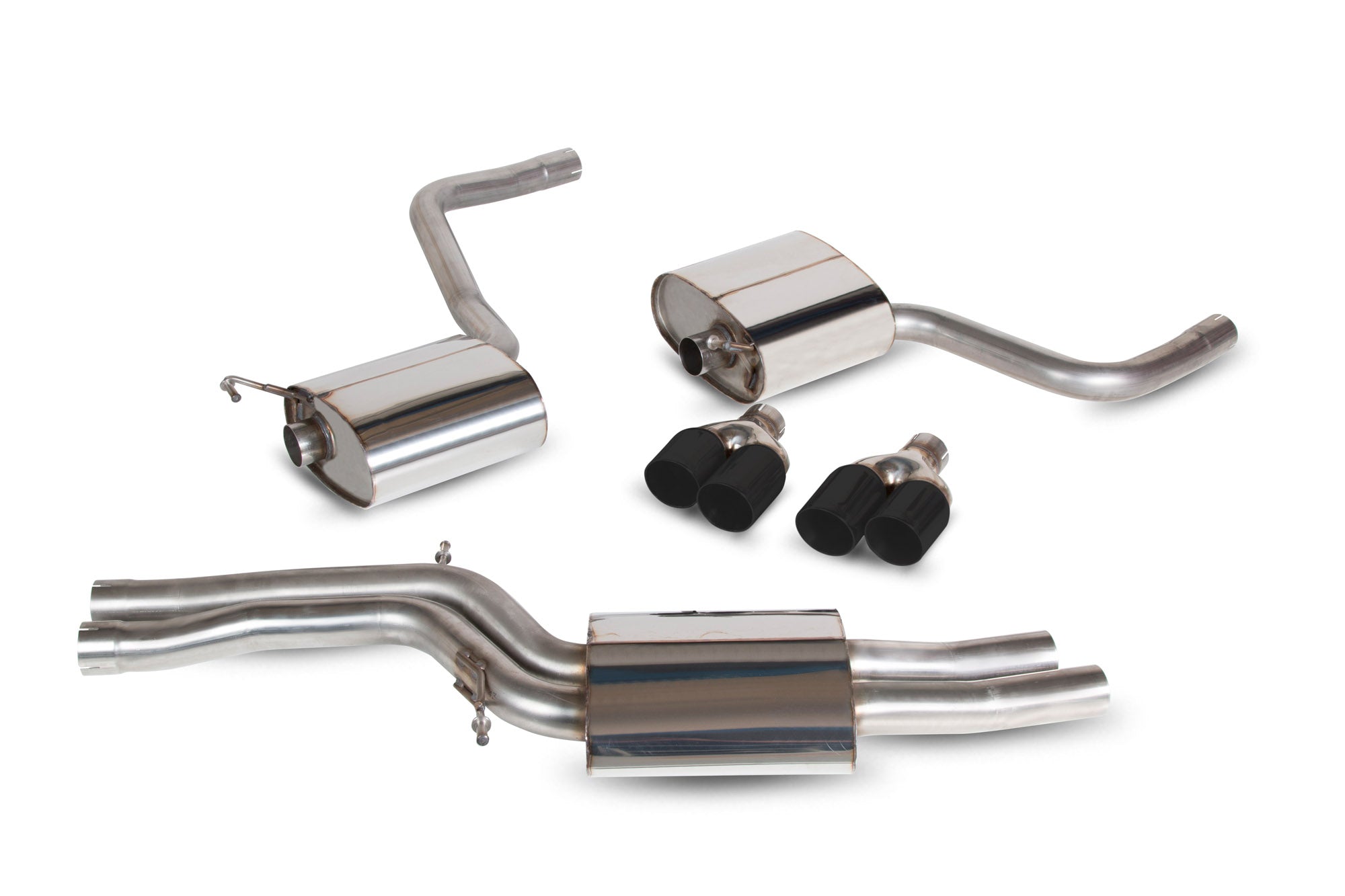 Scorpion Audi S4 B8 B8.5 8.5 Resonated Half Exhaust System - kit view