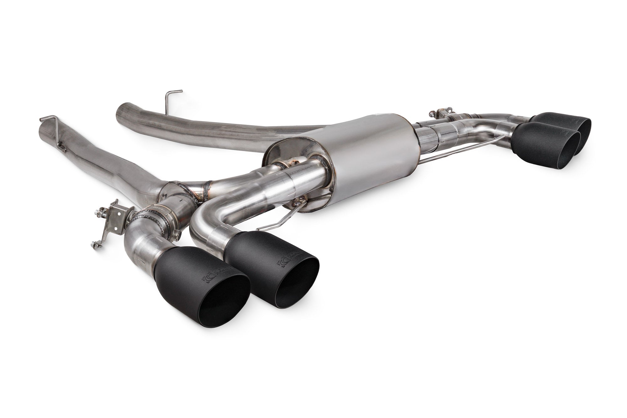 Scorpion BMW F90 M5 (Pre & Post LCI) Half Exhaust System - product view - Black Ceramic Daytona 100mm