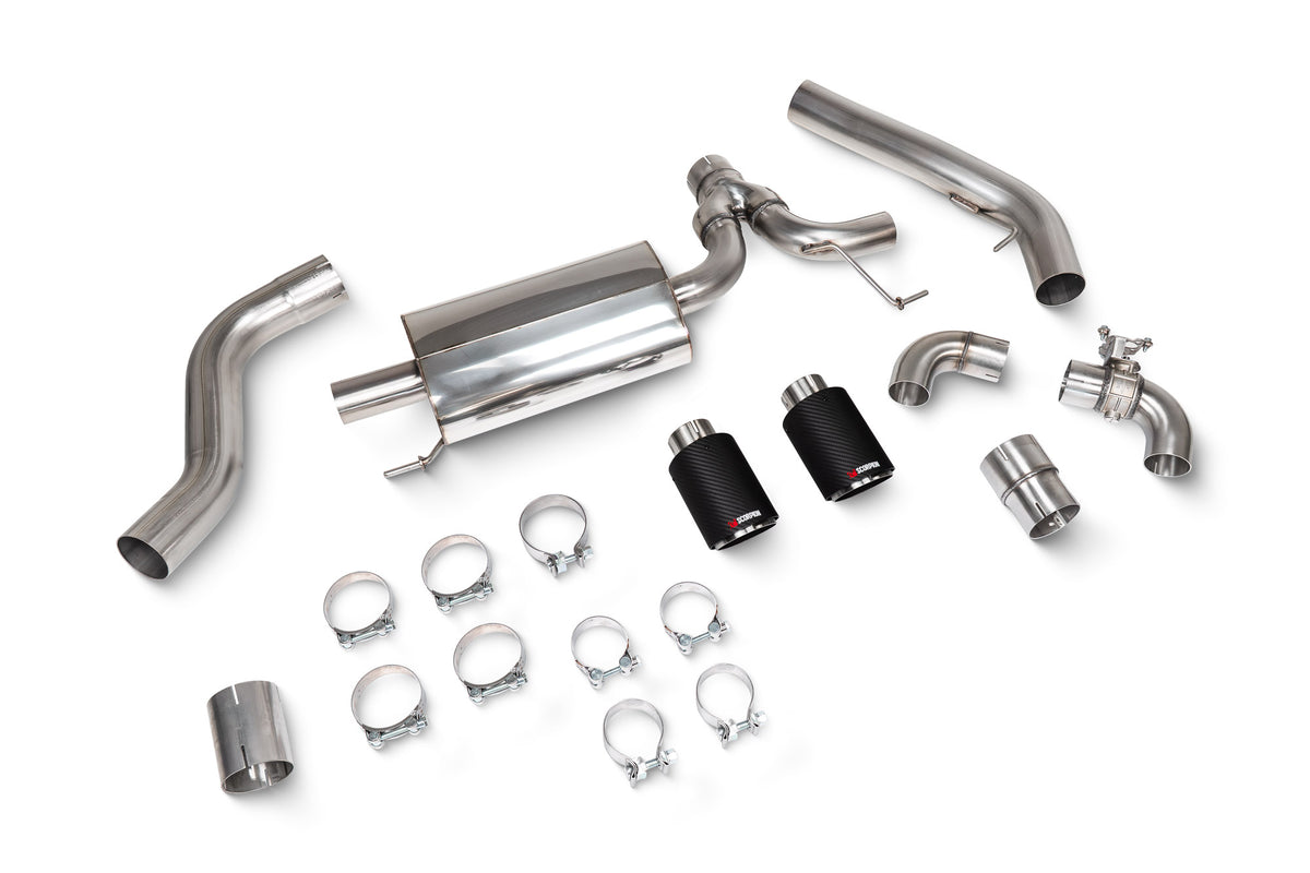 Scorpion BMW 230i G42 GPF-Back Exhaust System with electronic valve, designed for xDrive and GPF models, featuring polished metal finish.