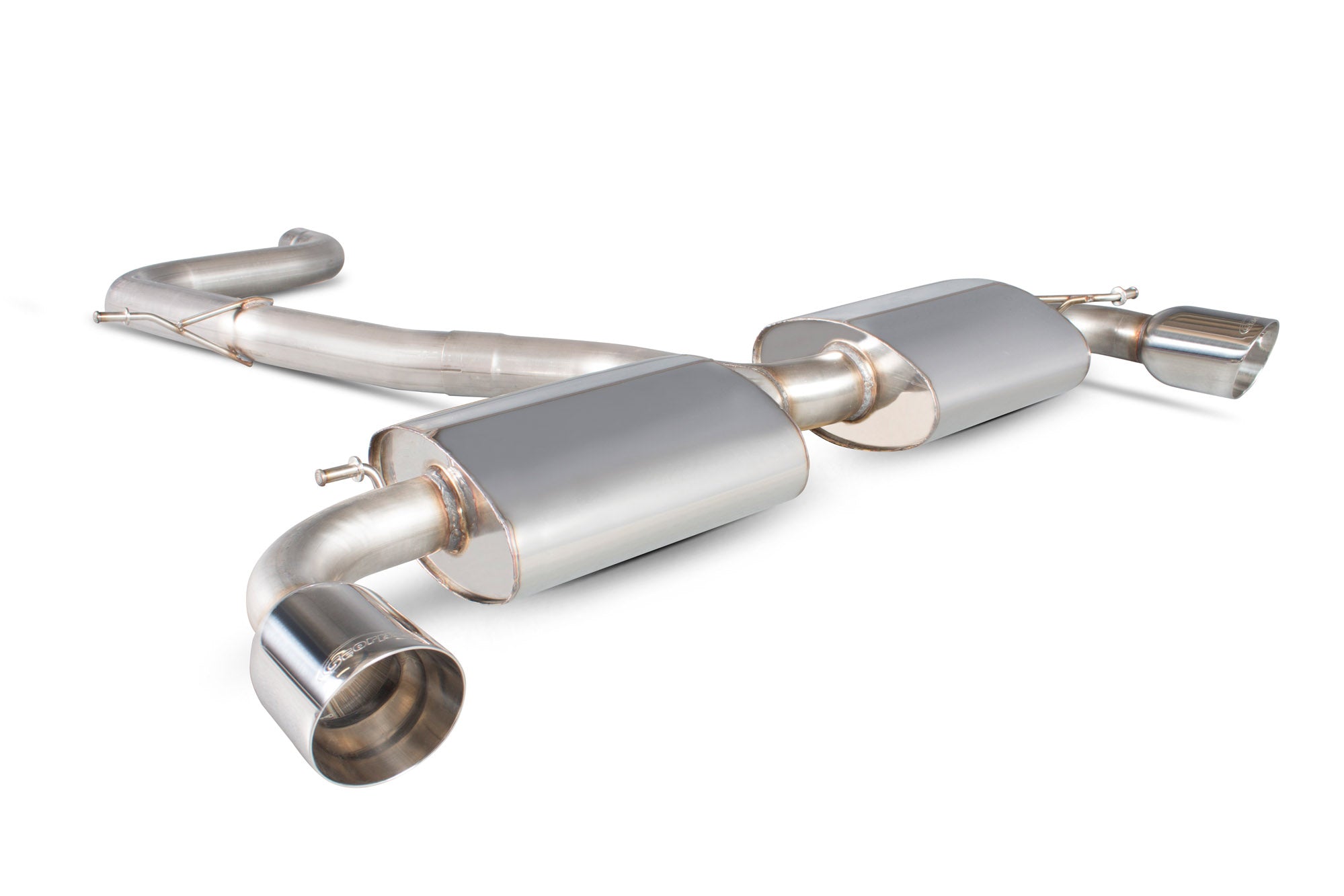 Scorpion Volkswagen Golf Mk6 Gti 2.0 Tsi & Edition 35 Non-Res Cat-Back Exhaust - product view - Polished Daytona 100mm