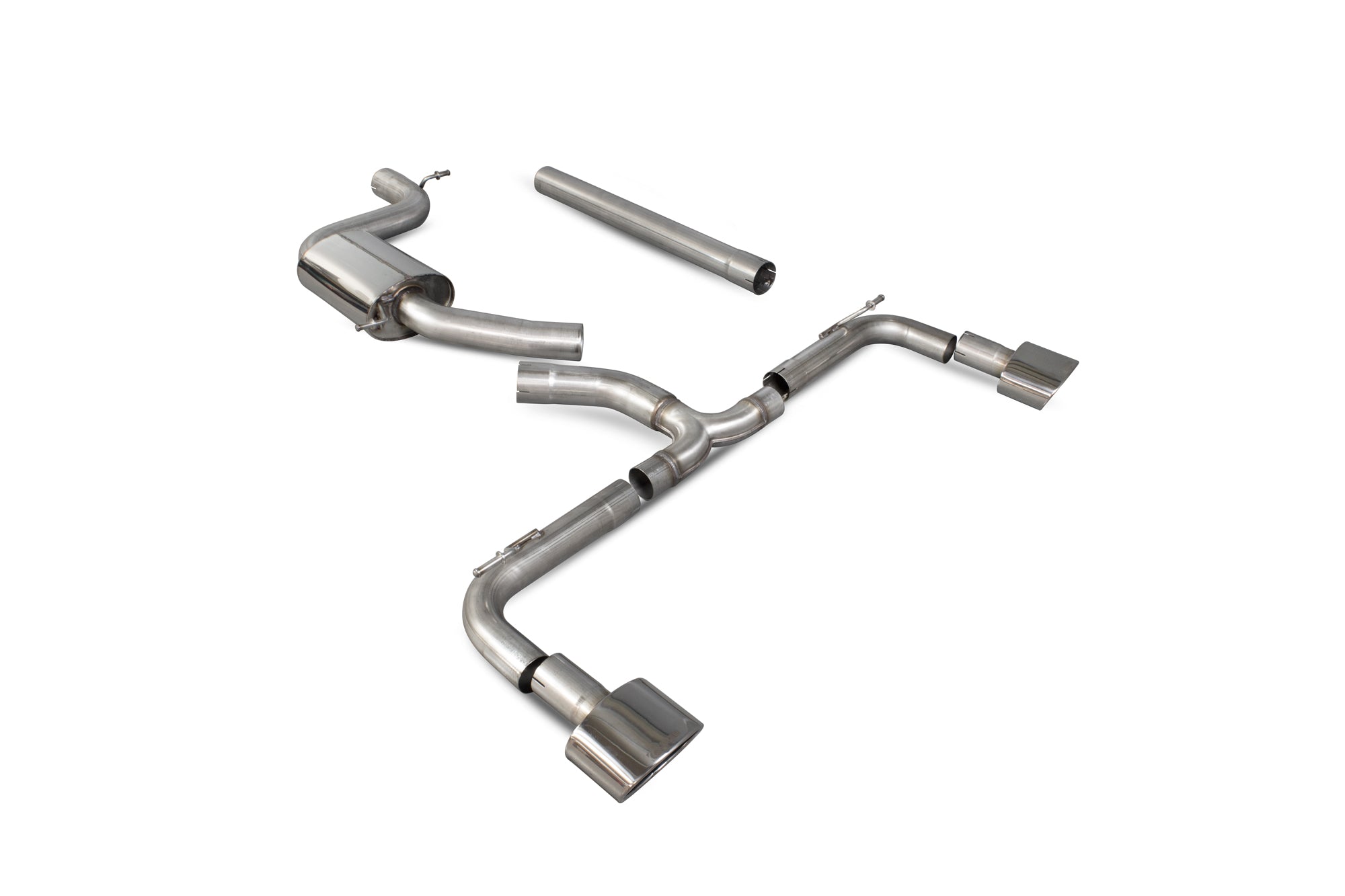 Scorpion Seat Leon 2.0 Non-Res GPF-Back Exhaust - rear detail view